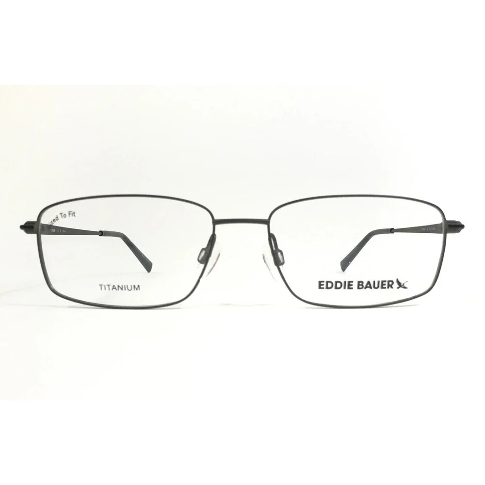 Eddie Bauer Eyeglasses Frames EB32087 GN Green Full Rim Titanium 57-17-150